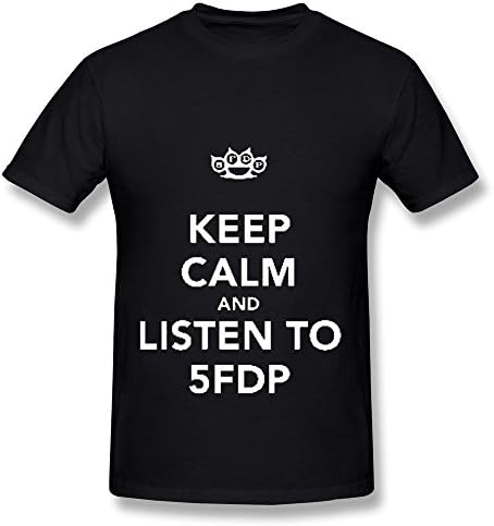 Keep Clam And Listen To Five Finger Death PunchT Shirt For Men Black