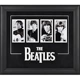 Beatles/Four-Photo Framed Presentation Laser-Cut Logo