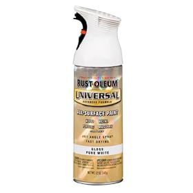 Rust-Oleum 245199 12-Ounce Universal Advance Formula Spray Paint, Gloss White