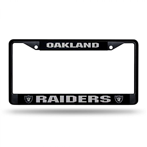 OAKLAND RAIDERS NFL BLACK LICENSE PLATE FRAME