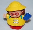 Fisher Price Crossing Guard Female in Yellor Jacket