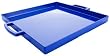Zak Designs True Blue 15-1/4 by 12-1/2-Ounce Small Square Tray, Marine