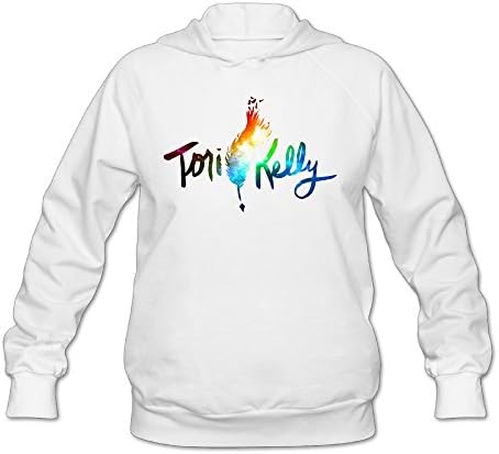 Huma Women's Tory Kelly Long Sleeve Winter Sweatshirt M White