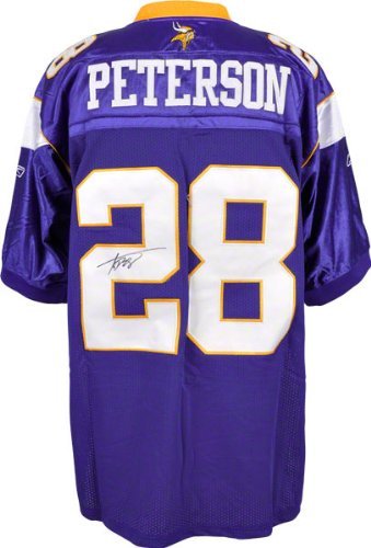 Adrian Peterson Autographed Jersey | Details: Minnesota Vikings, Purple, with 50 Years Patch