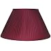 16" Silk Knife Pleat Shade In Burgundy