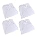 Bekith Set of 4 Pop Up Mesh Screen Food Cover Tents White - Keep Out Flies, Bugs, Mosquitos - Reusable (14 inch)