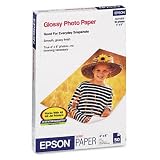 Epson Glossy Photo Paper 50 Sheets, 4 x 6 Borderless