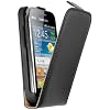 mumbi PREMIUM ECHT Leder Flip Case Samsung Galaxy Ace Duos Tasche