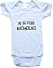 N IS FOR NICHOLAS / Hurry Up - Name-series - White or Blue Onesie / Baby T-shirt