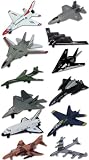 InAir Diecast Planes 12 piece Set with Aircraft ID Guide - Modern Assortment
