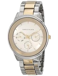 Anne Klein Womens AK/1417SVTT Multi-Function Two-Tone Bracelet watch