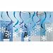 Winter Wonderland Hanging Swirl Decorations (15 count)