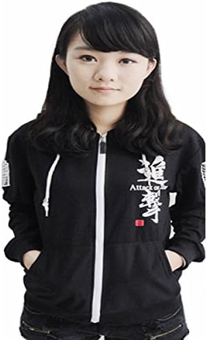 Ainiel T-shirt Cosplay Unisex Costume Hoodie Coat Sweater Long Sleeve (M, Black-Long Sleeve-1)