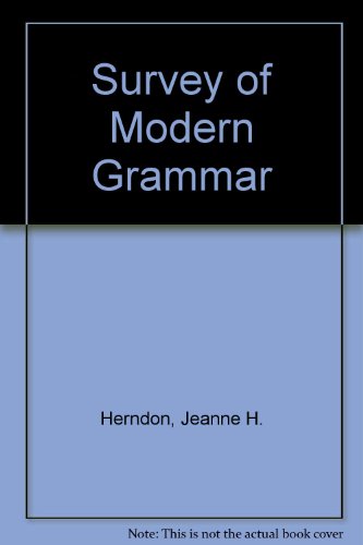 a survey of modern grammars