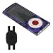 Purple Leopard Design Hard Shell Case for Apple iPod Nano 5th Generation with Shoe Silicone Pouch for Nike+ iPod Sensor (iPod NOT Included)