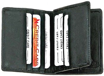 Center Flap Credit Card Holder style - 74