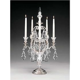Schonbek 71005-91 Silvergild Versailles Crystal Five Light Up Lighting Candelabra from the...