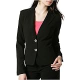 Xoxo - Solid Two button Blazer by XOXO