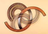 Geometric Half-Circle Waves Metal Wall Decor Sculpture