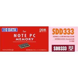 I-O DATA SDD333-512M PC2700 DDR SDRAM S.O.DIMM