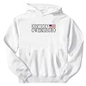 Sweatshirt White " Elegant Flag Owensboro " Kentucky Usa City