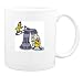Mug with having, water, bath, duck, chicken, barnyard, pump, animal, farm