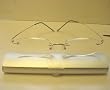 RIMLESS READING GLASSES FLEXIBLE ARM SILVER +1.50 L1