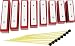 Musical Instruments : Trophy 8-Note Wood Diatonic Resonator Bell Set