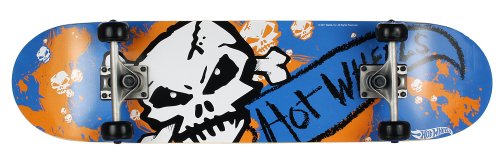 Hot Wheels Kinder Skateboard Skull Colored, blau orange wei&szlig;, 980299 Preisvergleich