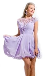 Maternity Chiffon/Taffeta/Tulle Short Crystal Crystals Applique Lace Beaded Evening Dress/Prom Dress 