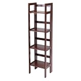 Folding 4-Shelf Unit - Walnut