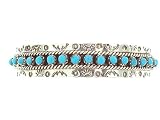 Beautiful! By Zuni Artist JP Ukerstine Sterling-silver Turquoise Women's Bracelet