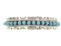 Beautiful! By Zuni Artist JP Ukerstine Sterling-silver Turquoise Women's Bracelet