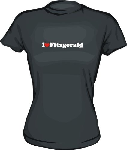 I Heart (Love) Fitzgerald Women's Tee Shirt Medium-Pink Babydoll