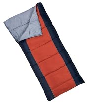 Wenzel Albany 40-Degree Rectangular Sleeping Bag (Orange and Navy Blue)
