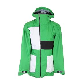 Buy Bonfire Blur Snowboard Jacket Emerald by Bonfire