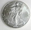 2002 US 999 SILVER EAGLE OUNCE OZ $1 DOLLAR COIN BU