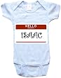 HELLO MY NAME IS ISAAC - Name-series - White Or Blue Onesie / Baby T-shirt