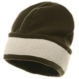 Winter Fleece Beanie Hat-Olive W16S23F