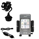 Pharos PTL600 Auto Cup Holder with Car Charger - Uses Gomadic TipExchange