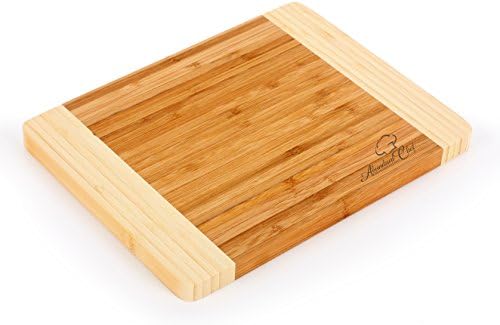 Abundant Chef® Premium Bamboo Cutting Board Small 8.5 X 6.1 Inches Extra Thick (7/10 Inch), Durable, Strong. Eco-friendly and Renewable Better Than Wood Cutting Boards Kitchen Cutting Boards for Bread, Vegetables, Fruit, Cheese