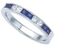 0.75 (3/4) cttw Karina B(tm) Genuine Sapphire Band - Platinum, 18kt White or Yellow Gold