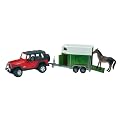 Bruder Toys Jeep Wrangler with Horse Trailer