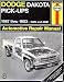 Books : Dodge Dakota Pick-Up Automotive Repair Manual: Models Covered : Dodge Dakota Models, 1987-1993 (Haynes Automotive Repair Manual Series)