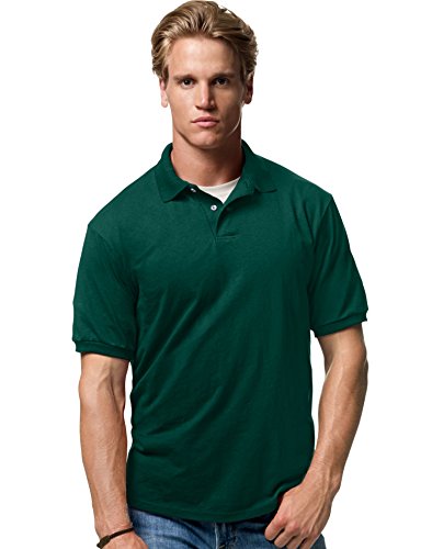 Hanes Cotton-Blend Men`s Jersey Polo