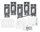Lutron AR-ENT-1-WH AuroRa 5 Dimmer System with Inserts White