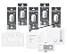 Lutron AuroRa 5 Dimmer System with Inserts White #AR-ENT-1-WH