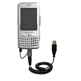 Coiled Power Hot Sync and Charge USB Data Cable w/ Tip Exchange for the BenQ P51 - Gomadic Brand