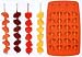 SiliconeZone Garnish Swizzle Cube, Orange