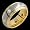 Alyssa - size 4.00 14K Gold & Titanium Ring with Diamonds